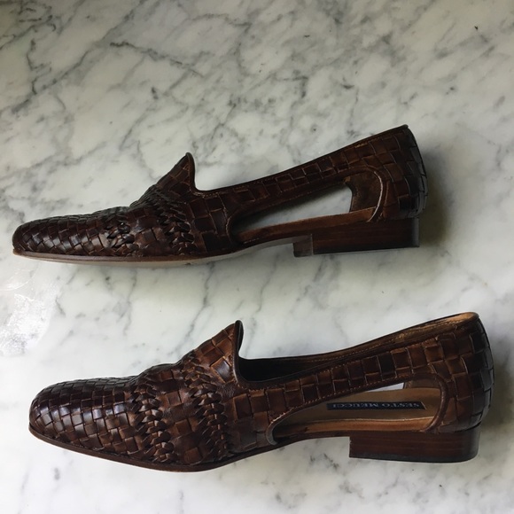 SOLD :: Vintage 80s Woven Open Side Flats - Picture 2 of 8